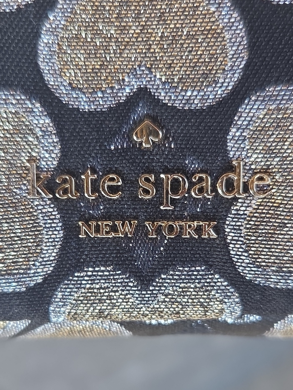 Kate Spade Laptop Protector Gold and Black Logo 16" NEW